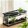Aquarium à poissons avec vue sur l'eau - Kit complet avec lampes LED