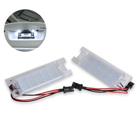 DONGMAO Lampes pour Plaque d'immatriculation，2pcs Voiture LED Plaque d'immatriculation pour O/pel Zafira B Astra H Corsa C D Ins