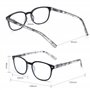 JM Lot de 4 Lunettes de Lecture Charnière à Ressort Verre de Presbyte Hommes Femmes Lunettes de Vue +2.0 Paquet de 2 Gris et Paq