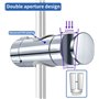Joyoldelf Support Douche à Main Remplaçable Support Pommeau de Douche 19-25MM à Diamètre Réglable ABS Chromé
