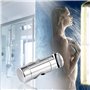Joyoldelf Support Douche à Main Remplaçable Support Pommeau de Douche 19-25MM à Diamètre Réglable ABS Chromé