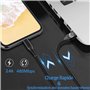 Câble Chargeur [1m+2m/Lot de 2] Certifié MFi Chargeur iPhone Nylon Tressé Câble Fil Lightning Charge Rapide Cordon pour iPhone 1