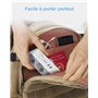 TESSAN Prise Multiple Electrique USB, Multiprise Murale 3 Sortie AC et 2 Ports USB, 5 en 1 Secteur avec Interrupteur, Convient p