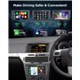 Eonon Autoradio Android 13 pour Opel Vectra Zafira, écran 7 Pouces sans Fil, CarPlay, Android Auto, GPS, Prise en Charge Wi-FI/B