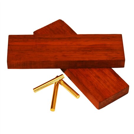 YVZOTCK Lot de 6 couteaux en bois de poirier rouge
