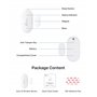 Loocam Zigbee Capteurs de porte et de fenêtre, alarme de porte, nécessite Loocam Hub/Gateway, mini capteur de contact pour systè