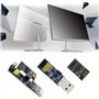 The Lord of the Tools 2pcs Carte de Module ESP8266 ESP-01 ESP01S WiFi Émetteur-Récepteur sans Fil Série Kit Adaptateur Convertis