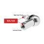 Lot de 4 joints à rotule en forme de L - Avec pince à ressort - Joint anti-poussière CS DIN 71802 M8