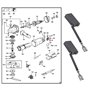 Be In Your Mind 1 paire de balais de carbone 381028-08 22,5 x 12,5 x 6,2 mm compatibles avec scie Dewalt DW716EXPS DW717XPS DW70