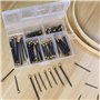 TOKSEO 110 pièces Clous de Suspension,clous pour accrocher des tableaux Clous en acier avec boîte de rangement en plastique Pour
