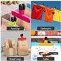 TOKSEO 12 Pièces Pince Sachet Alimentaire, 2 Tailles de Clips de Couleur pour Sacs, Nourriture Clip en Plastique, 6 Couleurs de 