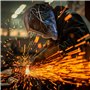 WELDMALL Vraie Couleur Énergie Solaire Casque de soudage à assombrissement Automatique avec et 2 Capteurs de Filtre pour Le soud