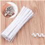 LUTER 1000 pièces 12cm Cravates torsadées en Papier Blanc Attaches de Sac réutilisables Cravates torsadées en Papier Sacs de Bon