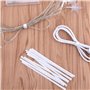 LUTER 1000 pièces 12cm Cravates torsadées en Papier Blanc Attaches de Sac réutilisables Cravates torsadées en Papier Sacs de Bon