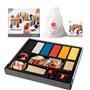 Dorjee - D3.400 - Jeu de Domino Rally coloré en Bois 115 pièces - avec élements de Circuits et Sac en Coton - pour Enfants à par