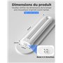 YISSVIC Ampoule de Rechange 15W Tube UV Modèle T6 Compatible avec 15W Lampe Anti Moustique/Tue Mouche Electrique