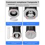 YISSVIC Ampoule de Rechange 15W Tube UV Modèle T6 Compatible avec 15W Lampe Anti Moustique/Tue Mouche Electrique