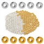 SAVITA 200 Pièces 6mm Perles Intercalaires Plates avec Trous