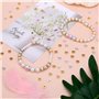 SAVITA 200 Pièces 6mm Perles Intercalaires Plates avec Trous, Disque Perles Perle Plate Ronde pour la Fabrication de Bracelets d