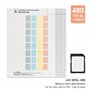 JJC Lot de 480 étiquettes autocollantes imprimables pour impression laser à jet d'encre et écriture manuscrite, papier d'étiquet