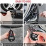 ZOVHYYA Compresseur à Air Portatif 150PSI sans Fils Mini Compresseur 4500 mAh avec Affichage Numérique Lumière LED et Port C USB
