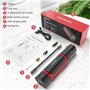 ZOVHYYA Compresseur à Air Portatif 150PSI sans Fils Mini Compresseur 4500 mAh avec Affichage Numérique Lumière LED et Port C USB