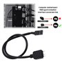 2X 5V 3Pin vers VDG RGB Connecteur de Câble de Ligne de Conversion 50cm pour Carte Mère d'ordinateur avec 2 Aiguille en Cuivre P