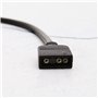 2X 5V 3Pin vers VDG RGB Connecteur de Câble de Ligne de Conversion 50cm pour Carte Mère d'ordinateur avec 2 Aiguille en Cuivre P