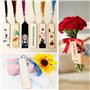 24Pcs Marque Page Vierge Bois 24Pcs Gland Multicolore Signet Etiquette Rectangulaire Artisanat DIY Bricolage Décoration Cadeau F