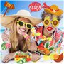 30pcs Accessoire Photobooth Hawaii Kit Hawaïen Photographique Luau Flamant Fête Plage Décoration d’été pour Vacances Mariage Ann