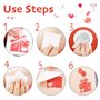 20 Feuilles Tatouages Temporaires Saint-Valentin Autocollants de Peau Adhésifs Faux Tatouage Transfert à l'eau Durable pour Fête