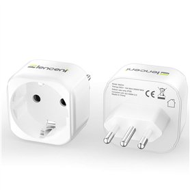 LENCENT 2X Adaptateur de Voyage France vers Italie