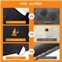 WOCVRYY Tapis de Barbecue 130x160cm Tapis Barbecue Sol d'Extérieur Pliable Tapis de Grille Anti Feu BBQ Tapis Réutilisable Facil