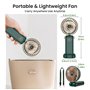 Ventilateur Portable, Mini Ventilateur avec 3 Vitesses, Petit Ventilateur Usb Rechargeable, Pliable avec Cordon et Base, Ventila