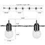 15M 25 LED 8 Modes Solaire Guirlande Jardin