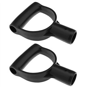 be in your mind 2pcs Poignée de Bêche en Plastique en Forme de D Poignée de Pelle Remplacement Poignée de Fourche de Jardin 28mm
