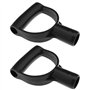 be in your mind 2pcs Poignée de Bêche en Plastique en Forme de D Poignée de Pelle Remplacement Poignée de Fourche de Jardin 28mm