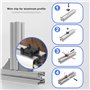 Be In Your Mind 10 Pièces Support de Câble Rainure Clips Supports de Pinces à Fil Adaptés à la Norme Européenne 4040 Profils en 