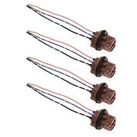 Create idea 4pcs T20 7443 Douilles d'ampoule de Voiture Connecteur de Lumière Remplacement Harnais Porte-Ampoule Automatique pou