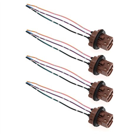 Create idea 4pcs T20 7443 Douilles d'ampoule de Voiture Connecteur de Lumière Remplacement Harnais Porte-Ampoule Automatique pou