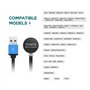 TUSITA MCC3 Chargeur Magnétique Compatible avec Olight Lampe de Poche - Noir Amélioré - 50CM