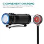 TUSITA MCC3 Chargeur Magnétique Compatible avec Olight Lampe de Poche - Noir Amélioré - 50CM