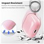 ULAK Coque de protection pour Airpods 4, coque de protection en TPU souple transparent antichoc avec porte-clés pour Airpods 4 [