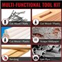 ONEVAN outil multifonction sans fil, scie oscillante brushless avec 2,0ah batterie ed 22 accessoires, angle oscillant 4 °, outil