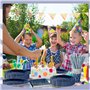 Nkaiso Anniversaire Vaisselle de fete 120 Pièces Bleumarine et Argent Party Assiette Anniversaire Set Comprendre Assiette Jetabl