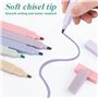 DERAYEE Surligneur Pastel,12PCS Surligneurs Fluo Couleur Assorties,Marqueur Fluo à Pointe Biseauté,Cadeaux pour les Filles
