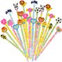 DERAYEE Crayon Enfant de Dessin Animé avec Gomme