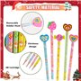 DERAYEE Crayon Enfant de Dessin Animé avec Gomme,24PCS Crayon Papier Enfant, Petit Cadeau Anniversaire Enfants pour l'École et l