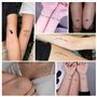 3 Feuilles Tatouage Temporaire Français Faux Tatouage Ephémère Etanche Couleur Noire Décoration Fête Cadeau pour Femme Fille