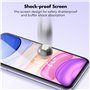 UNBREAKcable Lot de 2 protections d'écran en verre trempé incassable pour iPhone 11/iPhone XR [cadre d'installation facile] [dur